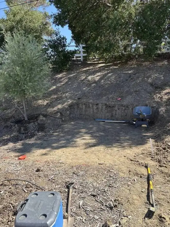 Paver walkway, patio and retaining-wall hardscape installation